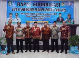 Rakor Perekonomian Provinsi Bengkulu Tahun 2023, Dorong Pengembangan UMKM Berkelanjutan