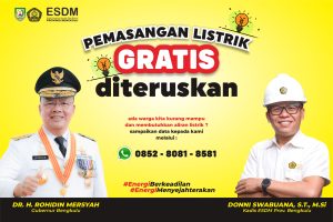 Program Listrik Gratis Bagi Warga Bengkulu tidak mampu kembali digulirkan Kuota 1.230