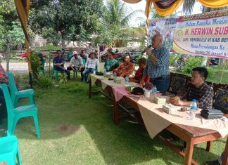 Siap Membawa Aspirasi, Anggota DPRD Provinsi Bengkulu, Herwin Suberhani,SH.MH, gelar Reses di Dapil 6