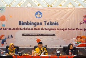 Penulisan Cerita Anak Berbahasa Daerah Bengkulu, Sekda Isnan Fajri: Sangat Membantu di Bidang Pendidikan.