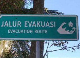 Pemasangan 150 Rambu Evakuasi di Kota Bengkulu