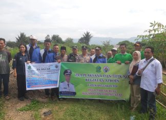 Gelar Titik Nol, Pemdes Tabeak Blau Bangun Jalan Lingkungan