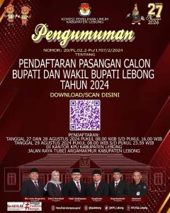 Berikut Pengumuman KPU Lebong, Terkait Pendaftaran Bakal Cabub dan Wabub