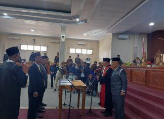 Berikut Unsur Pimpinan DPRD Lebong yang Dilantik