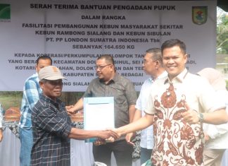 Bantuan 164.650 kg Pupuk Untuk 16 Kelompok Tani, Wabup Sergai : “ Terima Kasih PT. PP Lonsum