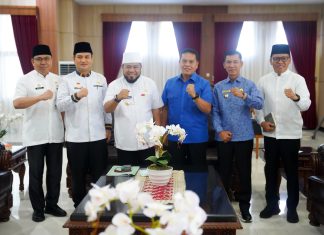 Bupati dan Wabup Silahturahmi ke Gubernur, Helmi Prioritaskan Pembangunan Untuk Lebong