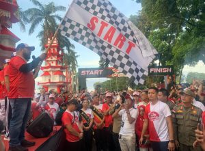 Jalan Sehat Merah Putih: Kemeriahan HUT Bank Bengkulu ke-54