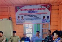 Desa Teluk Dien Gelar Pelaksanaan Musyawarah, Pembentukan Koperasi “Merah Putih” Dayang Reginang