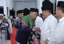 Bupati Lepas Jemaah Calon Haji Kabupaten Asahan di Gedung Tahfidz Masjid Agung Haji Achmad Bakrie