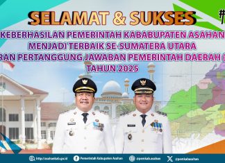 Kabupaten Asahan LPPD Terbaik Se-Sumatera Utara