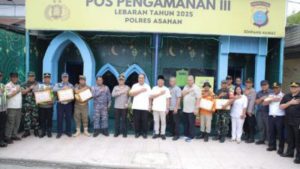 Pastikan Keamanan Arus Mudik, Bupati Asahan dan Forkopimda Kunjungi Pos Pam Lebaran