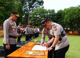 Rotasi Strategis di Polres Lebong, Kapolres Pimpin Sertijab Sejumlah PJU dan Kapolsek