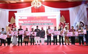 Merdeka! Ribuan Warga Pagar Alam Padati Malam Resepsi HUT ke-80 RI