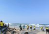 Rayakan HUT Ke-80 RI, Maxim Ajak Mitra Pengemudi Bersih-Bersih Pantai di Bengkulu