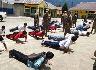 Satpol PP Lebong Gelar Patroli Pelajar, Puluhan Siswa Terjaring Saat Bolos Sekolah