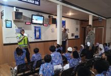 Tanamkan Budaya Tertib Lalu Lintas Sejak Dini, Satlantas Polres Kendal Ajak Siswa TK Nonton Animasi ‘POLMAN
