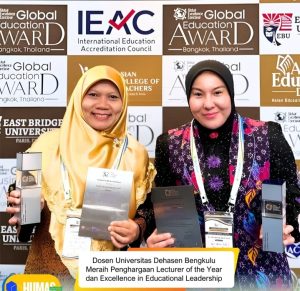 Dua Dosen Unived Bengkulu Raih Penghargaan Internasional