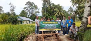 Dua Agenda Sekaligus, Desa Suka Bumi Bagikan BLT dan Resmikan Titik Nol Irigasi