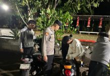 Polsek Kota Kendal Gelar KRYD, Remaja Nongkrong di Taman Klorofil Dibina