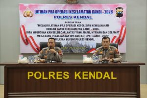 Persiapan Operasi Keselamatan Candi 2026, Polres Kendal Gelar Lat Pra Ops guna Wujudkan Kamseltibcarlantas yang Kondusif