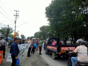 Hari Kedua Ramadhan, Satreskrim Polres Kendal Bersama Bhayangkari Turun ke Jalan