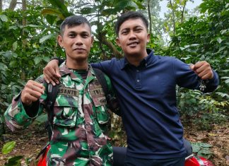 Terpisah Sejak Lulus, Sahabat Sekolah Di Pertemukan Di TMMD Gedong