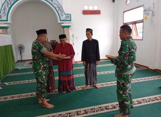 Tak Hanya Kerjakan Sasaran Fisik, TMMD Juga Serahkan Wakaf Alquran