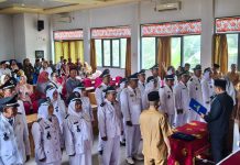 Jelang Lebaran, Pemkab Lebong Lantik 20 Pjs Kades