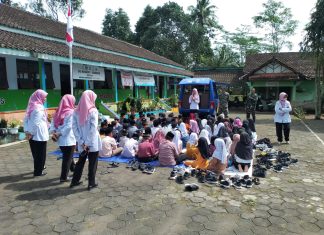 Kolaborasi Dengan Dinarpus, Satgas TMMD Hadirkan Perpustakaan Keliling