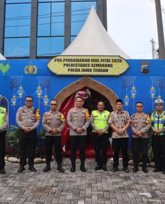 Kapolrestabes Semarang Cek Kesiapan Pos Pengamanan dan Pos Pelayanan Operasi Ketupat Candi 2026
