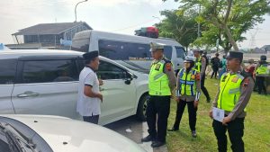 Patroli Humanis di Rest Area 391A Ringinarum, Polisi Ingatkan Keselamatan Pemudik