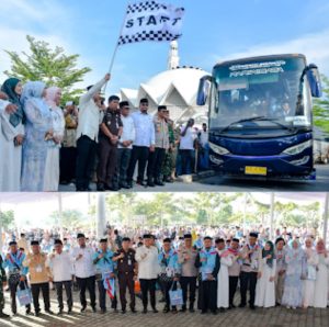 Wakapolres Sergai Hadiri Pelepasan Jemaah Haji Kloter 8 Kabupaten Sergai 2026
