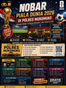Polres Mukomuko Gelar Nobar Piala Dunia 2026 Gratis untuk Masyarakat