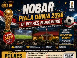 Polres Mukomuko Gelar Nobar Piala Dunia 2026 Gratis untuk Masyarakat