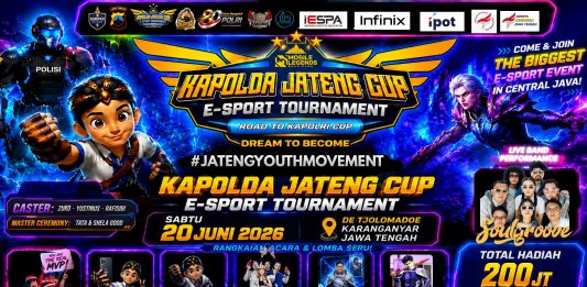 Bukan Sekadar Kejuaraan, Turnamen E-Sport Kapolda Jateng Cup 2026 Suguhkan Cosplay, Meet & Greet, Food Festival hingga Pelayanan Kesehatan Gratis