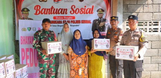Peringati HUT Bhayangkara ke-80, Polres Kendal Laksanakan Donor Darah dan Bansos di Ngampel