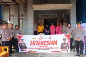 HUT Bhayangkara ke-80, Polres Kendal Anjangsana ke Keluarga Polri di Gemuh