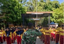 Aba-Aba Tegas Prajurit Bentuk Mental Disiplin Siswa SDN 1 Kesongo