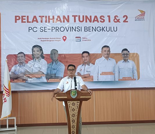 TIDAR Bengkulu Cetak Kader Muda Berintegritas, Sandhy Cahyadi: Nyalakan Api Perjuangan untuk Indonesia