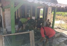 RTLH Ibu Saelah Sudah Mulai Terlihat Perubahannya