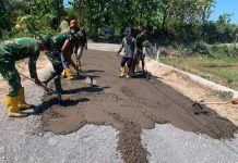 Pemerataan Cor Beton Jadi Bukti Sinergi TNI dan Warga dalam TMMD ke-129