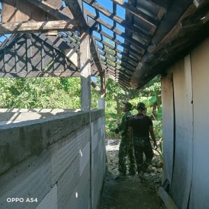 Pastikan Pembangunan Tepat Sasaran, Satgas TMMD ke-129 Observasi Rumah Bapak Kasimin