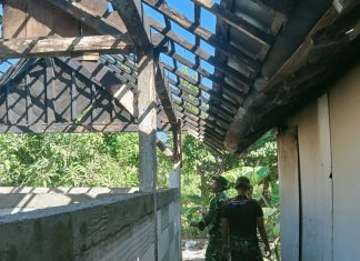 Awali Renovasi dengan Observasi, Satgas TMMD ke-129 Pastikan Kebutuhan RTLH Bapak Kasimin Terpenuhi