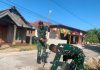 Bermodal Linggis dan Semangat, Satgas TMMD Buat Lubang Jalan Kedungadem