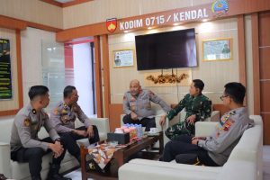 Kapolres Kendal Temui Dandim 0715, Tegaskan TNI-Polri Harus Tetap Solid