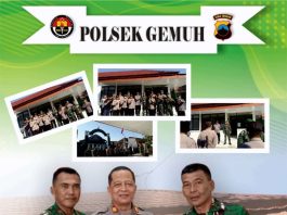 Perkuat Sinergitas TNI-Polri, Kapolsek Gemuh Kunjungi Koramil 06/Gemuh