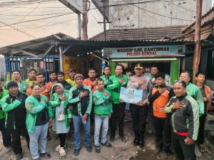 Pererat Sinergisitas, Kapolres Kendal Gelar Sarasehan Kamtibmas Bersama Komunitas Ojek Online di Weleri