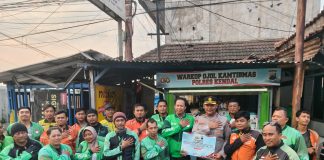 Pererat Sinergisitas, Kapolres Kendal Gelar Sarasehan Kamtibmas Bersama Komunitas Ojek Online di Weleri