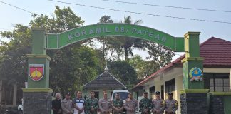 Perkokoh Sinergitas TNI-Polri, Kapolsek Patean Bersama Anggota Gelar Silaturahmi ke Koramil 08 Patean