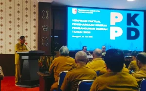 Bupati Qudrotul Ikhwan Paparkan Inovasi Ekonomi Biru Saat Verifikasi Faktual PKPD 2026
